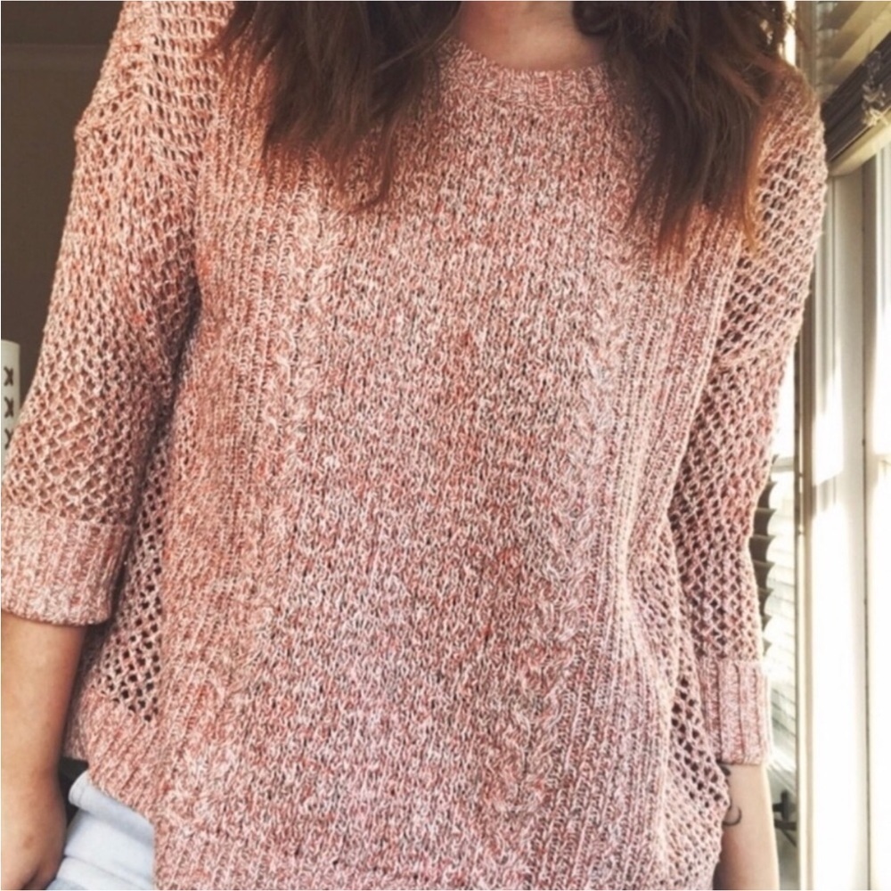 Madewell marled plaza pullover sweater